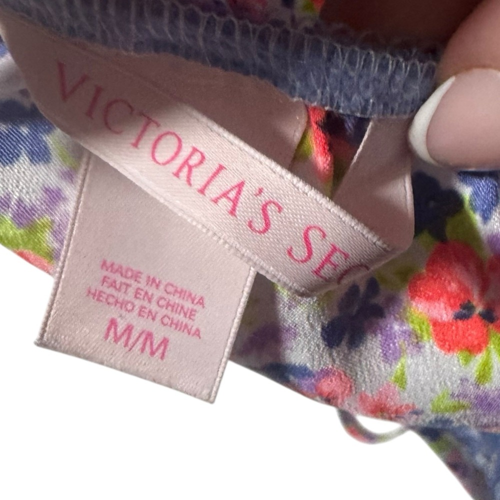 Victoria Secret Y2K Babydoll Cami Satin Florals Lace Cut Out bows Nightie sexy - Picture 12 of 16